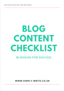 Blog Content Checklist
